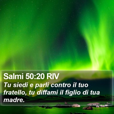 Salmi 50:20 RIV Bible Verse Image