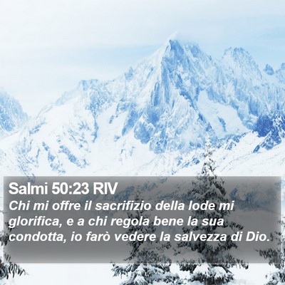 Salmi 50:23 RIV Bible Verse Image