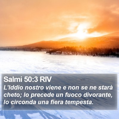 Salmi 50:3 RIV Bible Verse Image