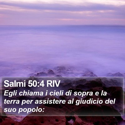 Salmi 50:4 RIV Bible Verse Image