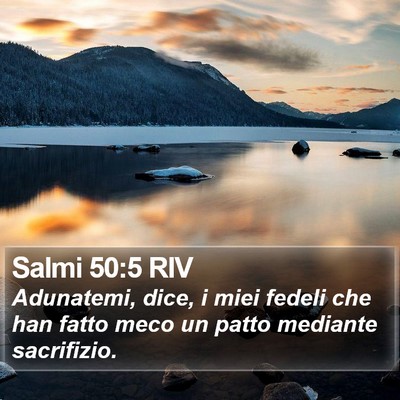 Salmi 50:5 RIV Bible Verse Image