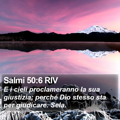 Salmi 50:6 RIV Bible Verse Image