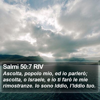 Salmi 50:7 RIV Bible Verse Image