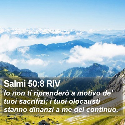 Salmi 50:8 RIV Bible Verse Image