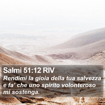 Salmi 51:12 RIV Bible Verse Image