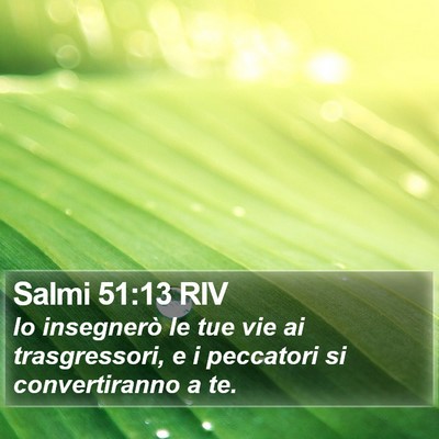 Salmi 51:13 RIV Bible Verse Image