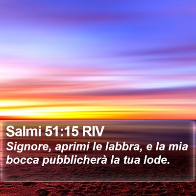 Salmi 51:15 RIV Bible Verse Image