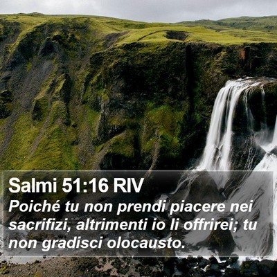 Salmi 51:16 RIV Bible Verse Image