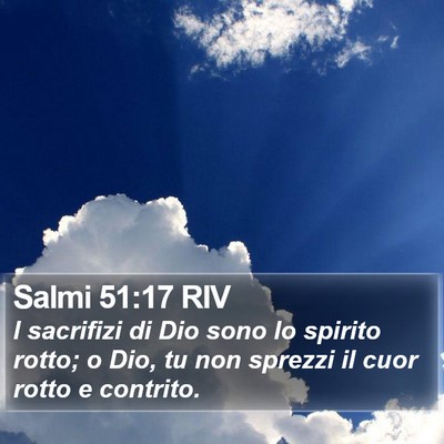 Salmi 51:17 RIV Bible Verse Image