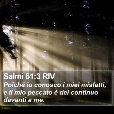 Salmi 51:3 RIV Bible Verse Image
