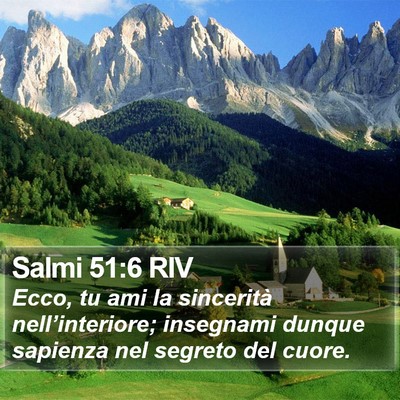 Salmi 51:6 RIV Bible Verse Image