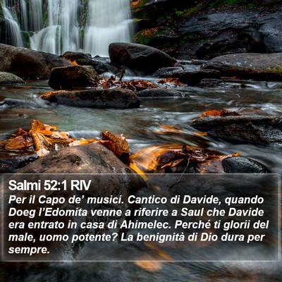 Salmi 52:1 RIV Bible Verse Image