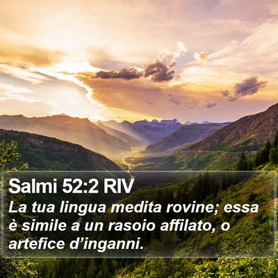 Salmi 52:2 RIV Bible Verse Image