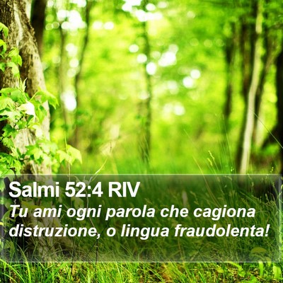 Salmi 52:4 RIV Bible Verse Image