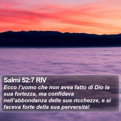 Salmi 52:7 RIV Bible Verse Image