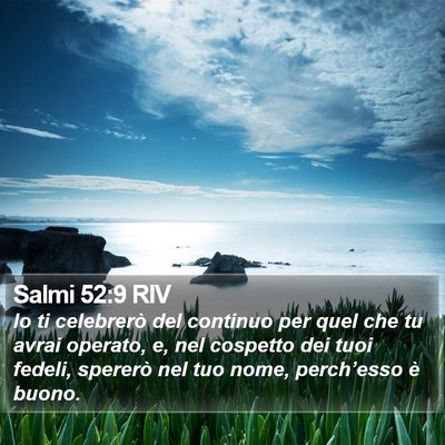Salmi 52:9 RIV Bible Verse Image