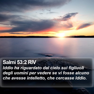 Salmi 53:2 RIV Bible Verse Image