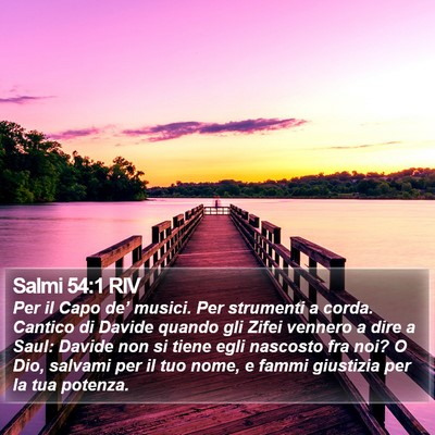 Salmi 54:1 RIV Bible Verse Image