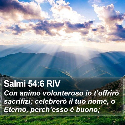 Salmi 54:6 RIV Bible Verse Image