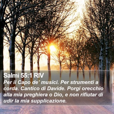 Salmi 55:1 RIV Bible Verse Image