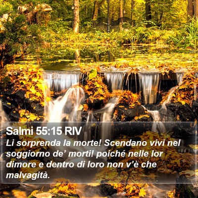 Salmi 55:15 RIV Bible Verse Image