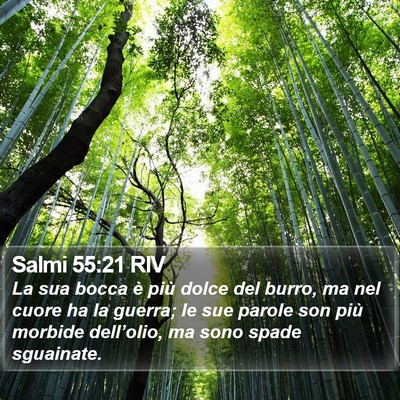Salmi 55:21 RIV Bible Verse Image