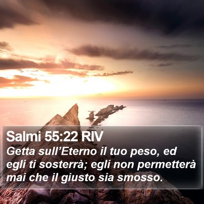Salmi 55:22 RIV Bible Verse Image