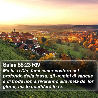 Salmi 55:23 RIV Bible Verse Image