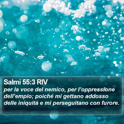Salmi 55:3 RIV Bible Verse Image