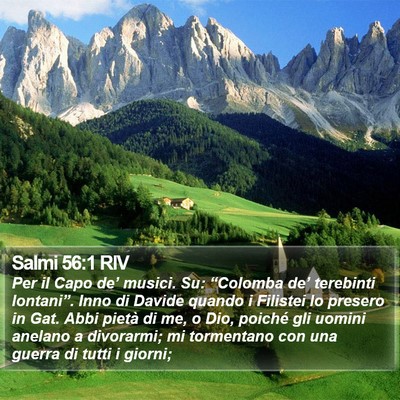 Salmi 56:1 RIV Bible Verse Image