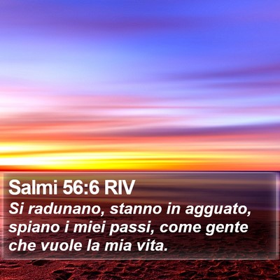 Salmi 56:6 RIV Bible Verse Image