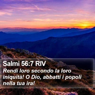 Salmi 56:7 RIV Bible Verse Image
