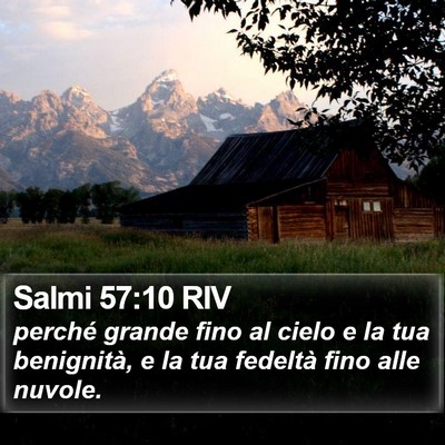 Salmi 57:10 RIV Bible Verse Image