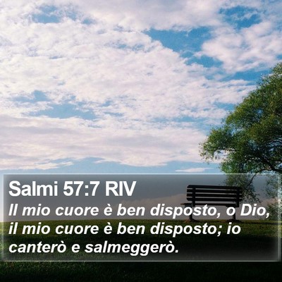 Salmi 57:7 RIV Bible Verse Image