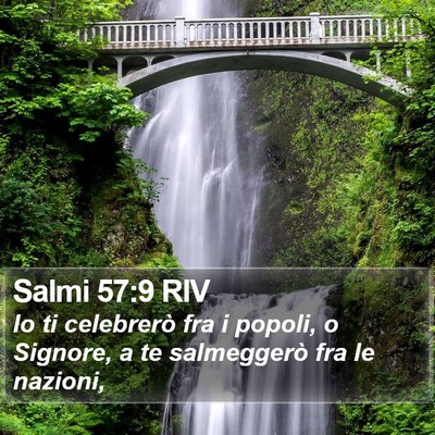 Salmi 57:9 RIV Bible Verse Image