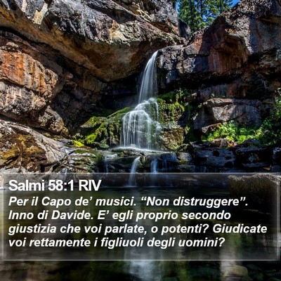 Salmi 58:1 RIV Bible Verse Image