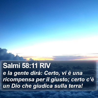 Salmi 58:11 RIV Bible Verse Image