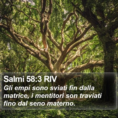 Salmi 58:3 RIV Bible Verse Image