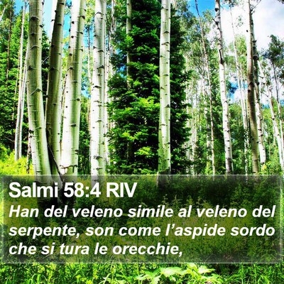 Salmi 58:4 RIV Bible Verse Image