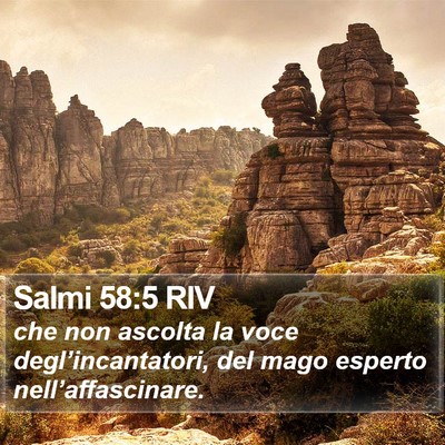 Salmi 58:5 RIV Bible Verse Image