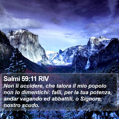 Salmi 59:11 RIV Bible Verse Image