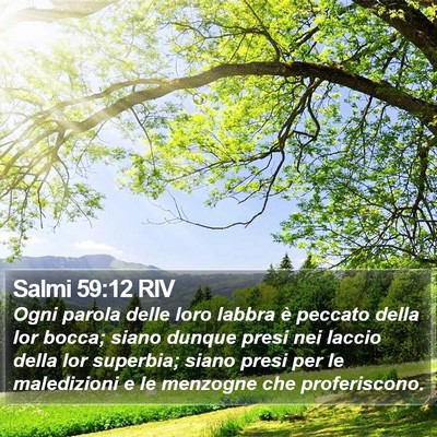 Salmi 59:12 RIV Bible Verse Image