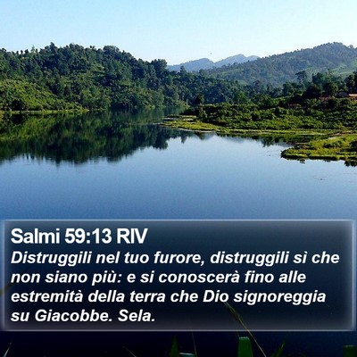 Salmi 59:13 RIV Bible Verse Image