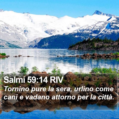 Salmi 59:14 RIV Bible Verse Image