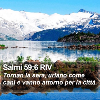 Salmi 59:6 RIV Bible Verse Image