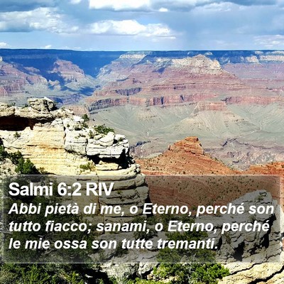 Salmi 6:2 RIV Bible Verse Image