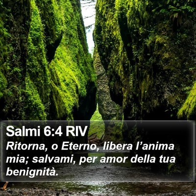 Salmi 6:4 RIV Bible Verse Image