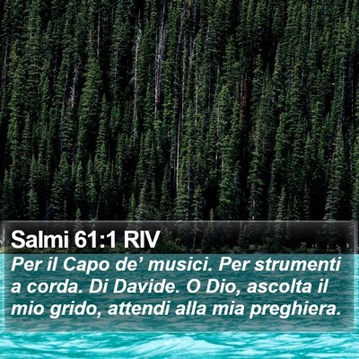 Salmi 61:1 RIV Bible Verse Image