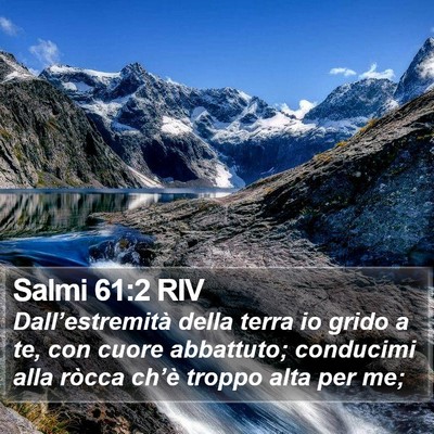 Salmi 61:2 RIV Bible Verse Image