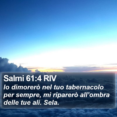 Salmi 61:4 RIV Bible Verse Image